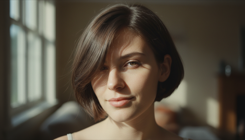 découvrez le carré avec frange latérale, une coupe asymétrique subtile qui met en valeur et sublime naturellement les traits de votre visage.